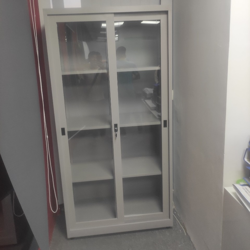 Tủ hồ sơ 2 cánh kính lùa hàn liền